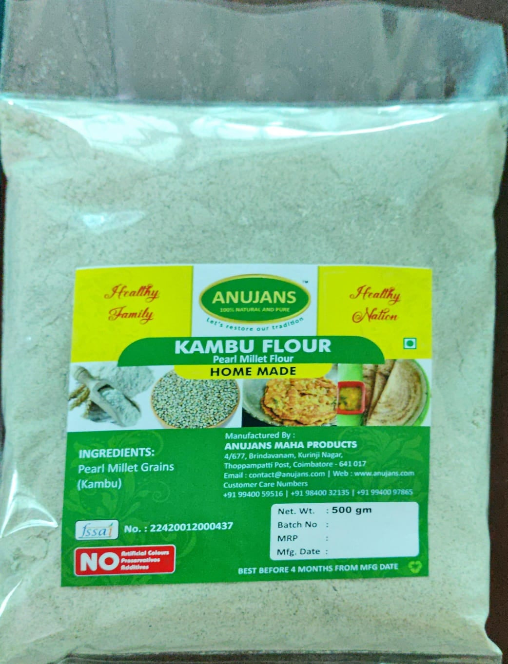Kambu Flour (Pearl Millet Flour)