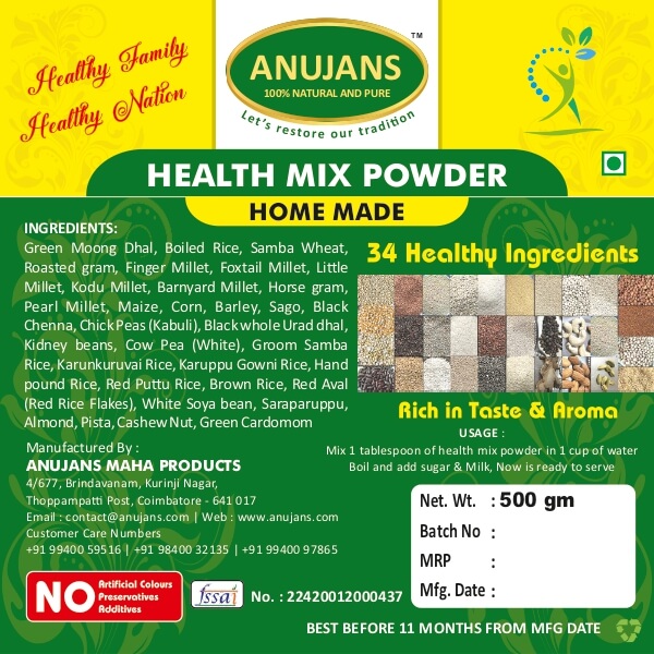 health mix powder